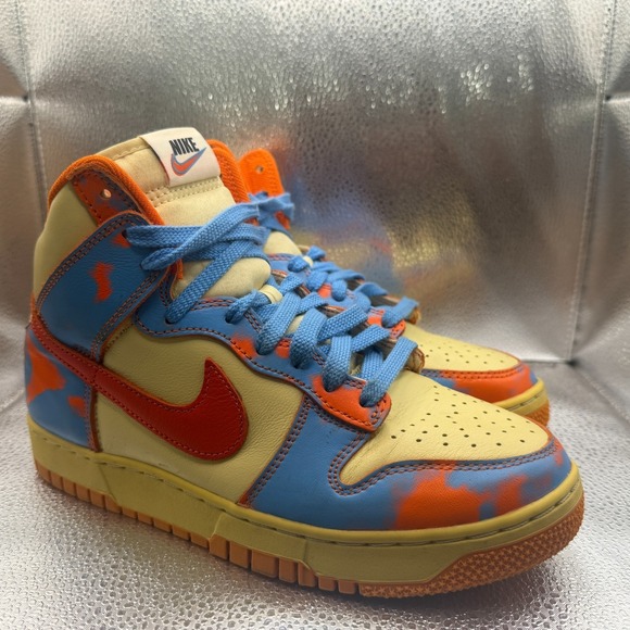 Nike Other - Size 7 Nike Dunk  High 1985 SP Safety Orange Acid Wash Mens Shoes DD9404-800
